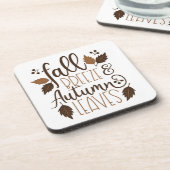 Herbstrutsche Getränkeuntersetzer (Linke Seite)