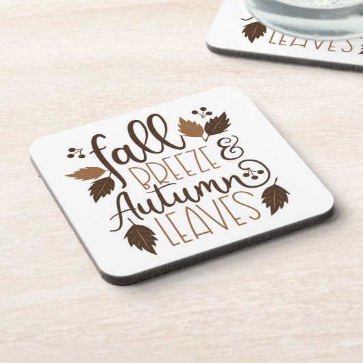 Herbstrutsche Getränkeuntersetzer (Linke Seite)