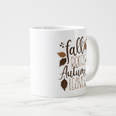 Herbstrutsche Jumbo-Tasse (Vorderseite Rechts)