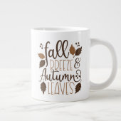 Herbstrutsche Jumbo-Tasse (Rechts)