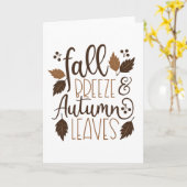 Herbstrutsche Karte (Gelbe Blume)