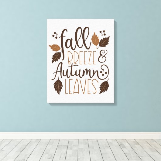 Herbstrutsche Leinwanddruck (Insitu (Holzboden))