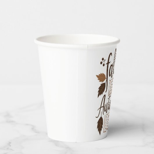 Herbstrutsche Pappbecher (Rechts)