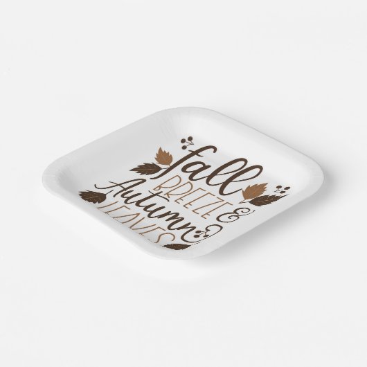 Herbstrutsche Pappteller (Gewinkelt)