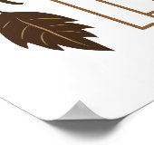 Herbstrutsche Poster (Ecke)