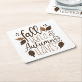 Herbstrutsche Rechteckiger Pappuntersetzer (angewinkelt)