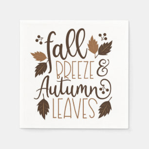 Herbstrutsche Serviette