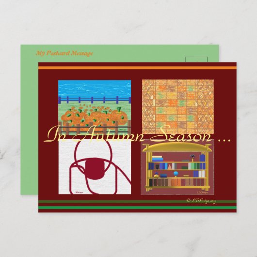 Herbstsaison 2021 Postkarte (Vorne/Hinten)