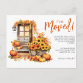 Herbstsaison Ankündigungspostkarte (Vorderseite)