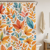 Herbstsaison Blätter Muster Duschvorhang
