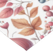 Herbstsaison Blätter und Berries Tischdecke (Schrägansicht)
