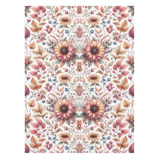 Herbstsaison Blätter und Berries Tischdecke (Vorderseite)