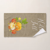 Herbstsaison Burlap und Pumpkins Handtuch (Handtuch)