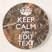 Herbstsaison Camouflage Behalte Beruhigung Ihres T Getränkeuntersetzer (Vorne)