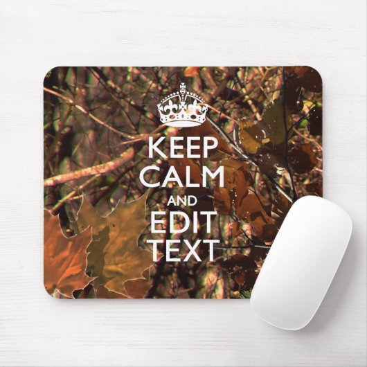 Herbstsaison Camouflage Behalte Beruhigung Ihres T Mousepad (Mit Mouse)