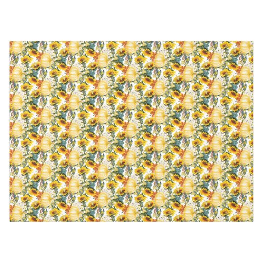 Herbstsaison Décor Pumpkin Pattern Tableclout Tischdecke (Vorderseite (Horizontal))