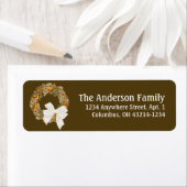 Herbstsaison - Design 3 Rücksendeadressen-Aufklebe (Insitu)