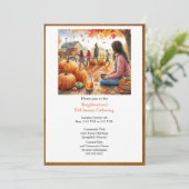 Herbstsaison - Einladung (Stehend Vorderseite)