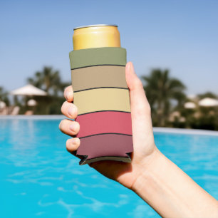 Herbstsaison Erde Tone Farben auf Aquarellpapier Selters Dosenkühler