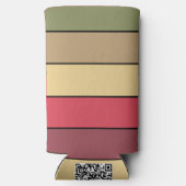 Herbstsaison Erde Tone Farben auf Aquarellpapier Selters Dosenkühler (Rückseite)