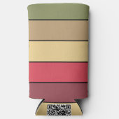 Herbstsaison Erde Tone Farben auf Aquarellpapier Selters Dosenkühler (Vorderseite)