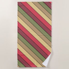 Herbstsaison Erde Tone Farben auf Aquarellpapier Strandtuch