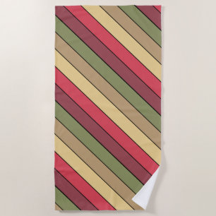 Herbstsaison Erde Tone Farben auf Aquarellpapier Strandtuch