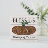 Herbstsaison/Erntedank Einladung (Stehend Vorderseite)