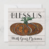 Herbstsaison/Erntedank Einladung (Vorderseite)