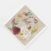 Herbstsaison Erntedankfest Kürbis Serviette (Ecke)