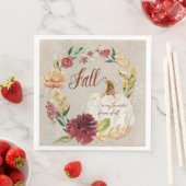 Herbstsaison Erntedankfest Kürbis Serviette (Beispiel)