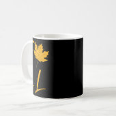 Herbstsaison - farbenfrohe T-Shirt des entschlosse Kaffeetasse (Vorderseite Links)