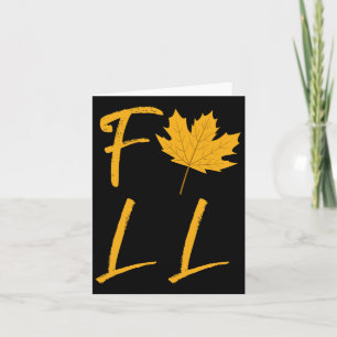 Herbstsaison - farbenfrohe T-Shirt des entschlosse Karte