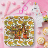 Herbstsaison Gnome Pappteller (Party)