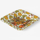 Herbstsaison Gnome Pappteller (Gewinkelt)