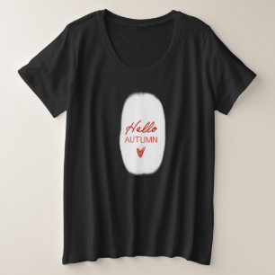 Herbstsaison Große Größe T-Shirt
