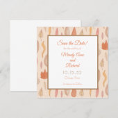 Herbstsaison Hochzeit Sichern Sie die Datumskarten Save The Date (Vorne/Hinten)