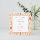 Herbstsaison Hochzeit Sichern Sie die Datumskarten Save The Date (Stehend Vorderseite)