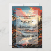 Herbstsaison im Freien Geburtstagsparty Einladung (Vorderseite)