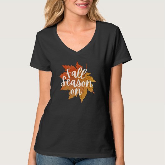 Herbstsaison im Herbst T-Shirt (Vorderseite)