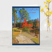 Herbstsaison Inspiration Bibel Verse Karte (Gelbe Blume)