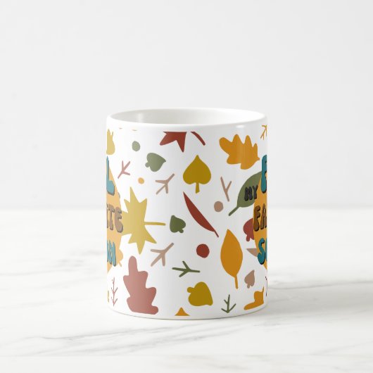 Herbstsaison meine Lieblingssaison Groovy-vibes Kaffeetasse (Mittel)