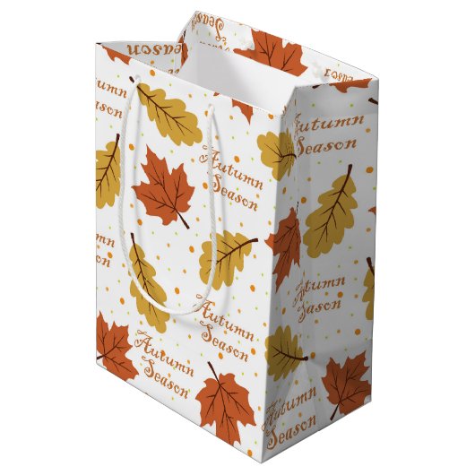 Herbstsaison  mittlere geschenktüte (Rückseite Schrägansicht)