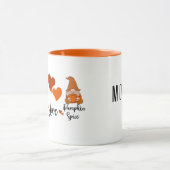 Herbstsaison "Peace Liebe and Pumpkin Spice" - Nom Tasse (Zentrum)