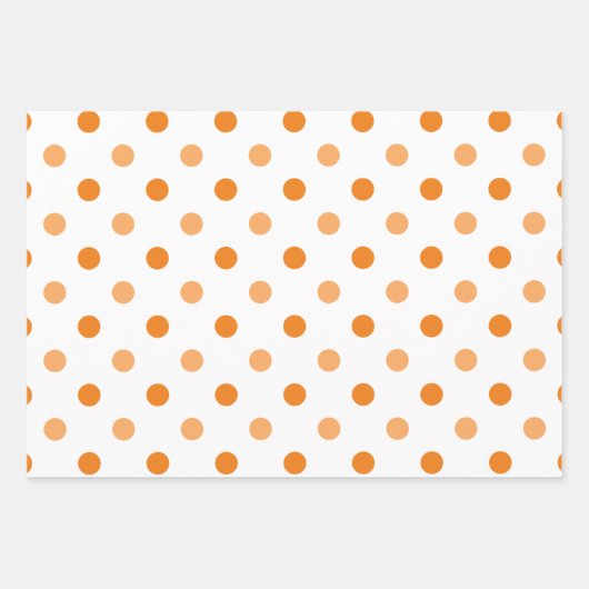 Herbstsaison Polka Dot Muster Geschenkpapier Set (Vorderseite 2)