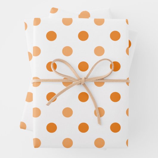 Herbstsaison Polka Dot Muster Geschenkpapier Set (Beispiel)