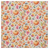 Herbstsaison Pumpkin-Muster auf Weiß Stoff (Muster)