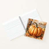 Herbstsaison Pumpkin-Thema Notizblock (Innenseite)