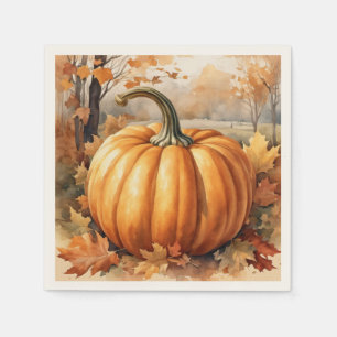 Herbstsaison Pumpkin-Thema Serviette