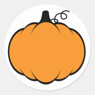 Herbstsaison Pumpkin Zeichnend Erntedank Dekoratio Runder Aufkleber